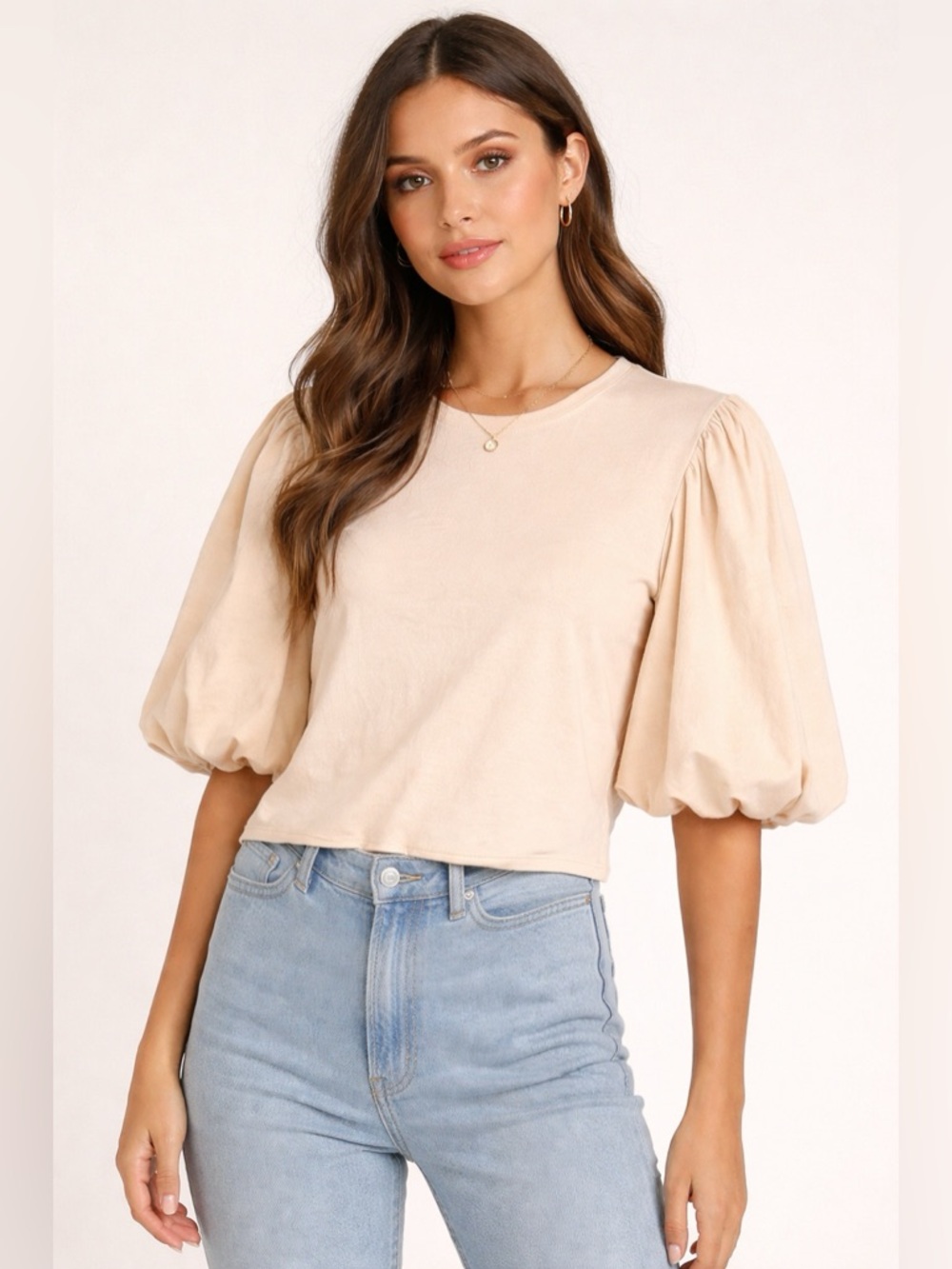 Levi's Cream Puff Sleeve Blouse